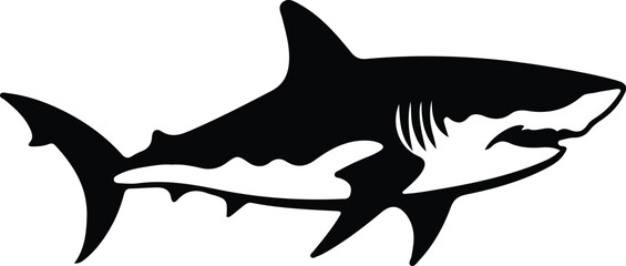 tiger shark silhouette