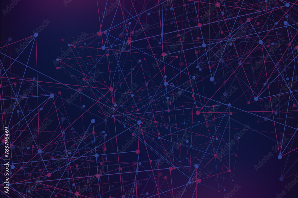 Poster technology network connection digital background