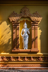 Colombo, Sri Lanka - March 3, 2024: Gangaramaya Buddhist Temple in Colombo