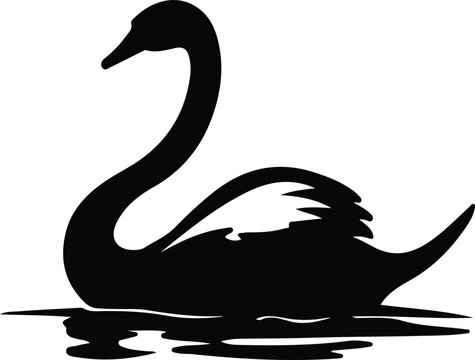recommend clip art: trumpeter swan silhouette