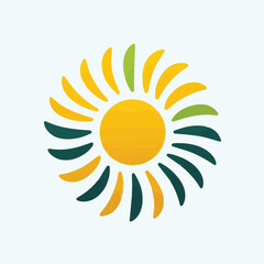 abstract sun icon