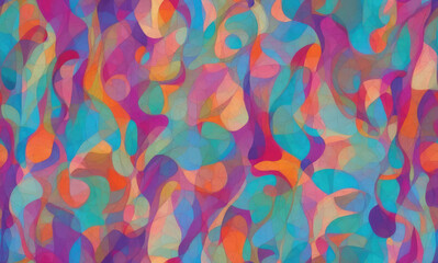 color. Abstract seamless pattern. AI generated.	
