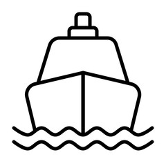 icon boat high quality black style pixel perfect