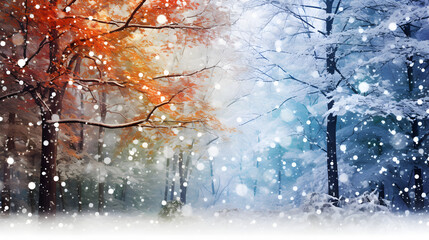 Magical Winter Snow Covered Tree Background,HD wallpaper for desktop 