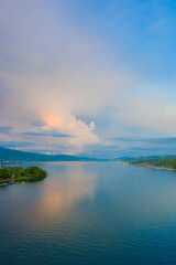 Golden hour in Ambon Bay, Indonesia