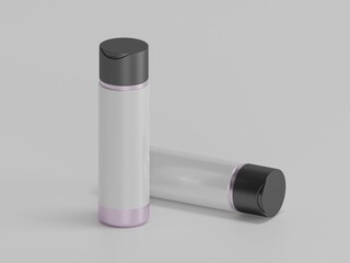 Body spray bottle 3d illustration with white background  