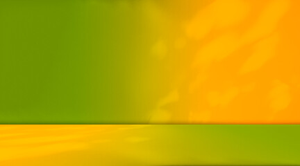 Yellow Green Pastel Podium Background Product Light Abstract Shadow Leaf Wallpaper Gradient Floor...