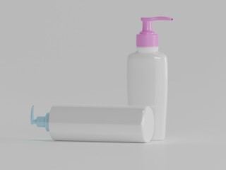 Spray bottle mockup 3d illustration 