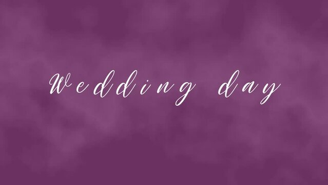 Wedding day video screensaver, titles for video. Wedding footage, teaser. High quality FullHD footage