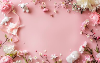 Obraz premium Newborn, maternity and child background