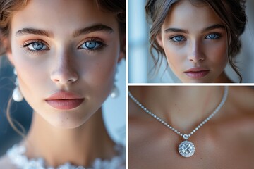 A collage of images showcasing diamonds being worn at various life events, from weddings and anniversaries to birthdayas and graduations, highlighting their versatility and timeless appeal