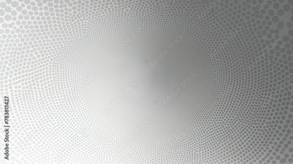 Poster a circular pattern with shades of grey on a clean white background. generative ai