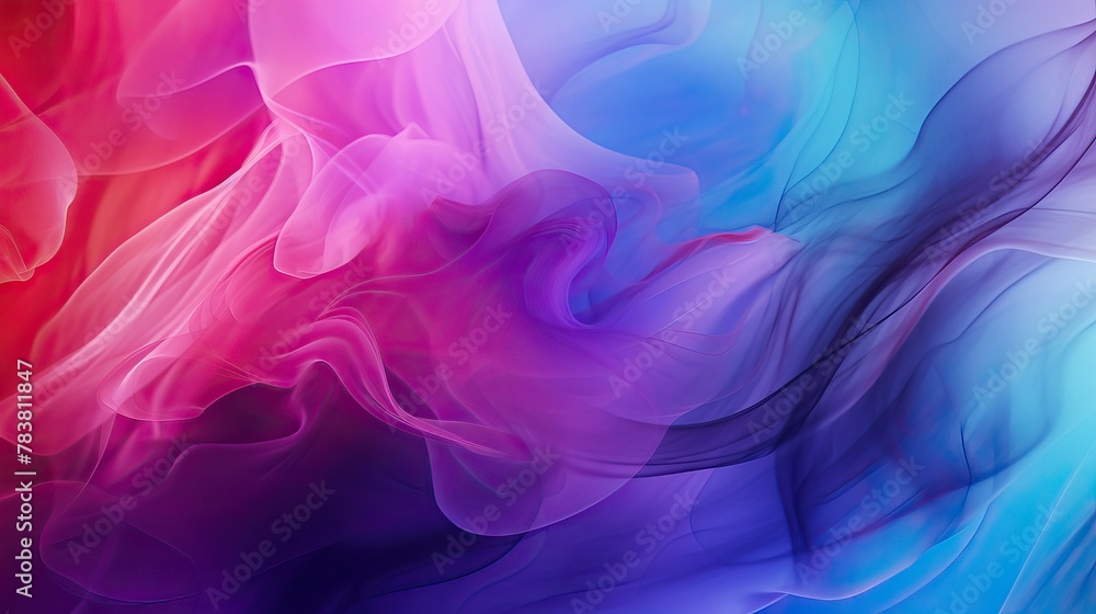 Aufkleber a vibrant background showcasing a blend of multicolored smoke and water elements, creating a captiva