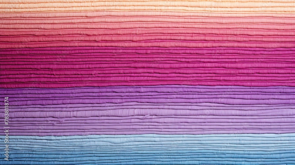 Aufkleber a vibrant multicolored quilt neatly arranged on a bed, adding a pop of color to the room decor. gene
