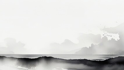 misty morning in the mountains