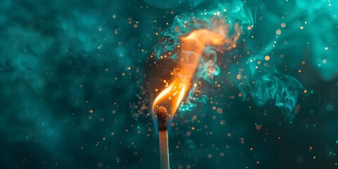 A brilliant spark ignites into a vibrant green and teal gradient symbolizing new beginnings and untapped potential in the natural world and beyond