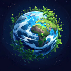 Earth day type image created for advertisements