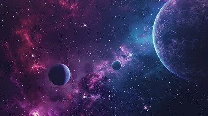 Space concept wallpaper design