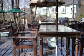 A restaurant in the forest