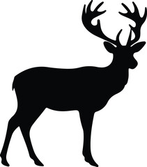 white-tailed deer silhouette