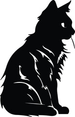 wild cat silhouette