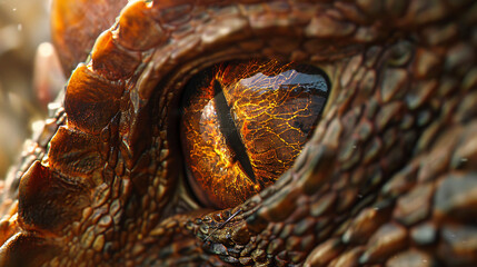 Close up of a dragon eye