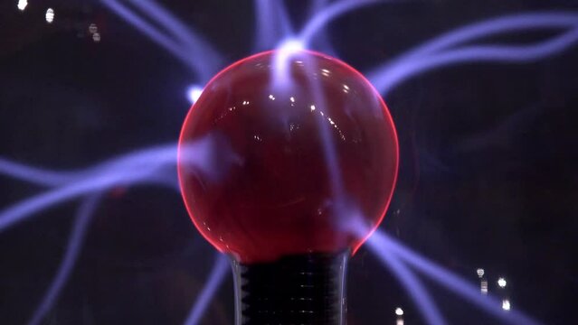 Electricity Radiating From Plasma Ball Source