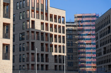 Modern high rise flats at new development