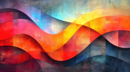 Abstract background 3D art concepts, simple shapes and forms, modern abstract art. - 783825249