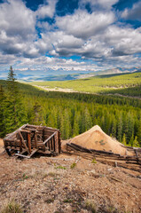A captivating view of Colorado nature, the heartland, and mountains, complementing the historical...