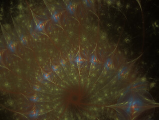 Imaginatory fractal abstract background Image