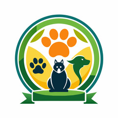 Naklejka premium PawParadise: Logo Design for Pet Shop