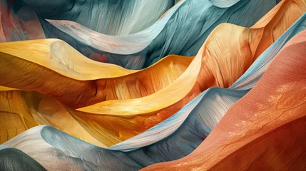 Foto auf Acrylglas Antireflex Colourful abstract pattern of eroded sand shapes © asmara