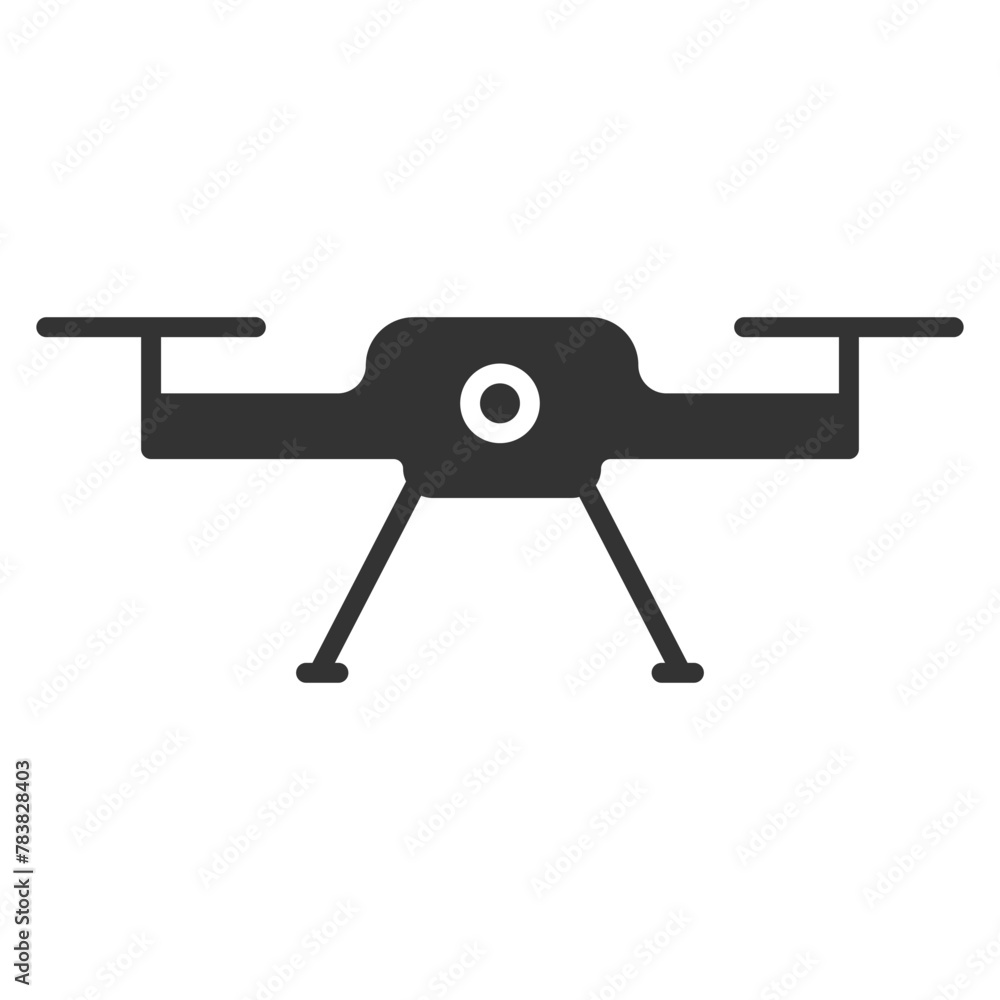 Poster drone glyph vector icon isolated on white background. drone glyph vector icon for web, mobile and ui