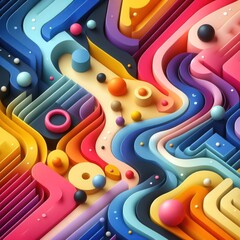 abstract background a colorful painting of the word bubble on the bottom