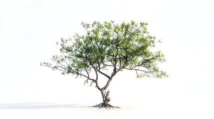 Obraz premium Jambul Tree: A Study in Isolation with Ultra 3D Rendering on White Background