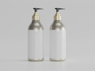 Spray bottle 3d illustration with white background 