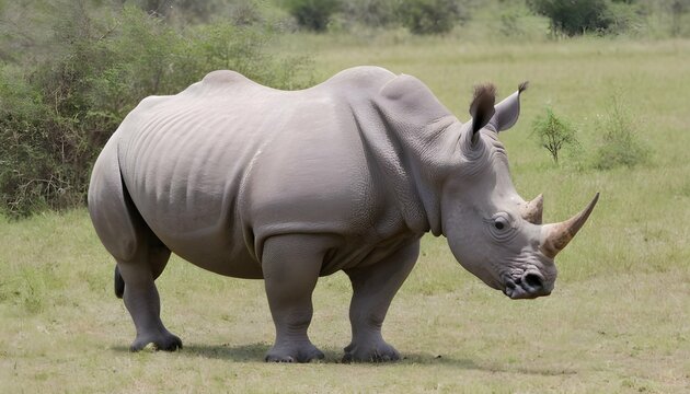 A Rhinoceros In A Safari Tour2