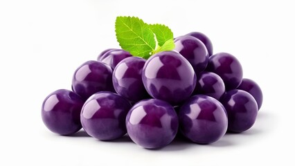  Deliciously ripe purple grapes with a hint of green - obrazy, fototapety, plakaty