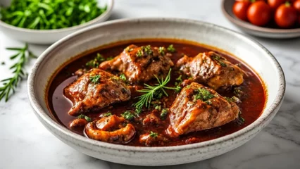 Foto op Plexiglas  Deliciously hearty stew ready to warm your soul © vivekFx