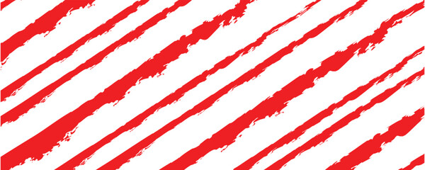 Red, white rough stripes texture seamless pattern. Great for modern wallpaper, backgrounds, invitations, packaging design projects. Surface pattern design.