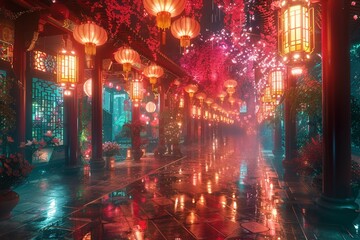 Colorful and magical places 8k rendering Custom lighting Volumetric, lightning, ultra sharp  ultra art deco style,
