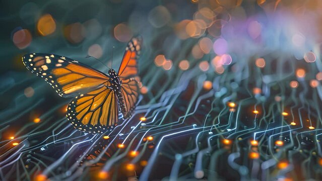 A cybersecurity firm branded with the butterfly motif, representing the delicate balance of protection and freedom in the digital age