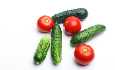 cucumber and tomato