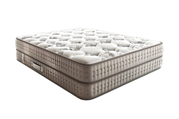 Fototapeta premium White Spring Bed Isolated