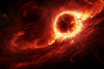 power of solar storm in universe