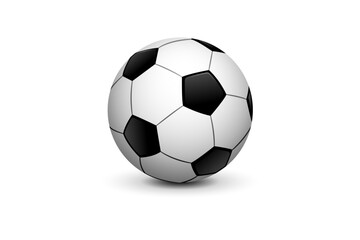 Fototapeta premium Foot ball realistic vector template design isolated on white.