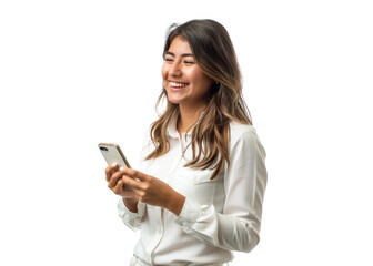 Young Woman Texting on Smartphone