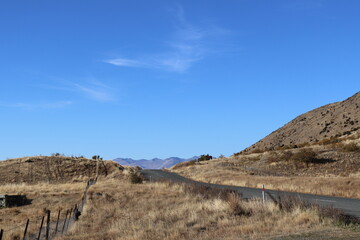 landscape with mountains and sky new zealand