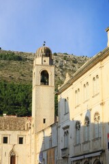 Fototapeta premium Dubrovnik Bell Tower originally Built in 1444 and rebuilt in 1929 after an earthquake